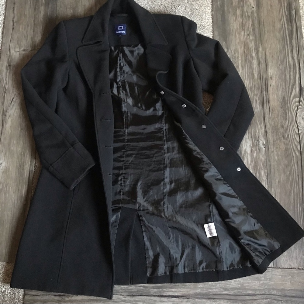 REITMANS Classic Black Lined Dress Coat